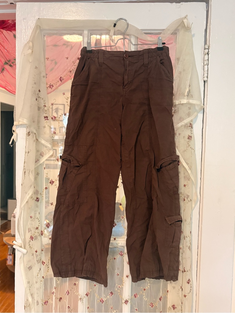 BDG Brown Straight-Leg Cargo Pants